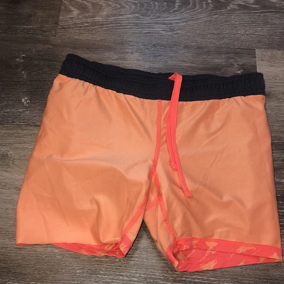 Black and Orange Women's Athletic Shorts - Picture 6 of 8